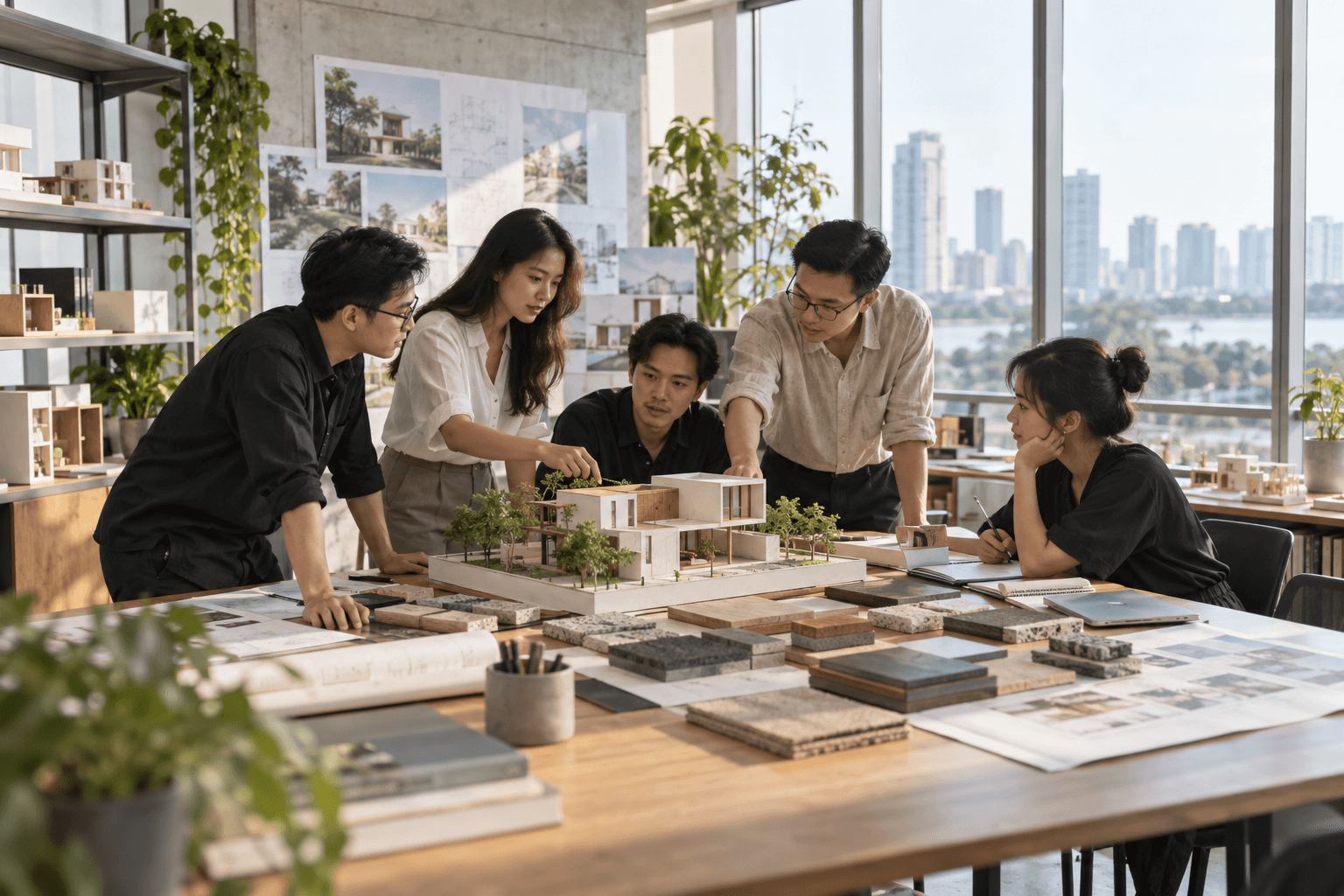 Một buổi làm việc của đội ngũ Thổ An